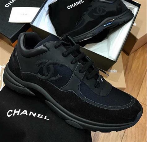 chanel trainer black